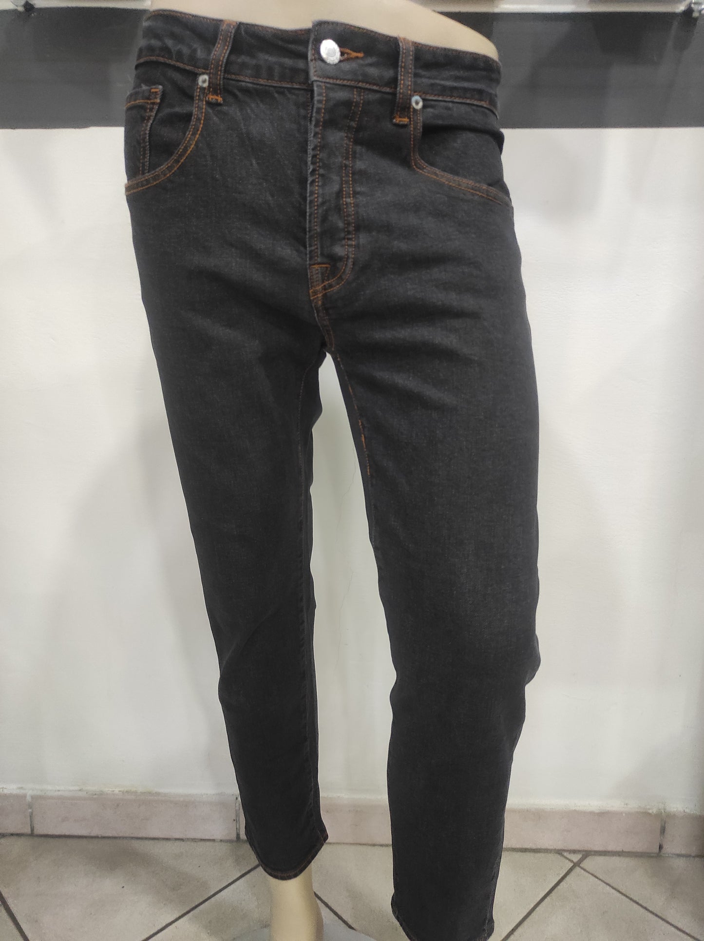 Jeans nero uomo Madename