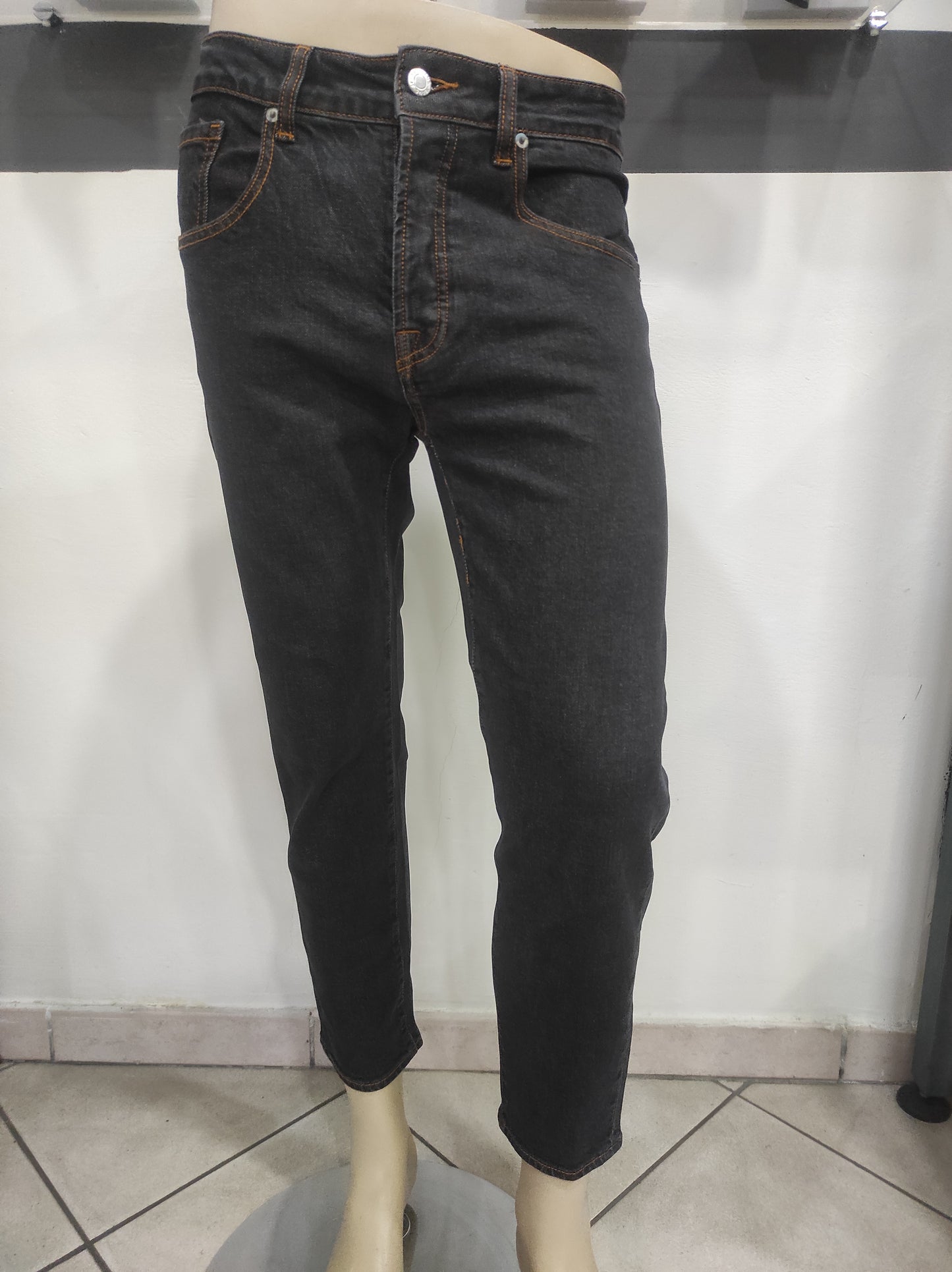 Jeans nero uomo Madename