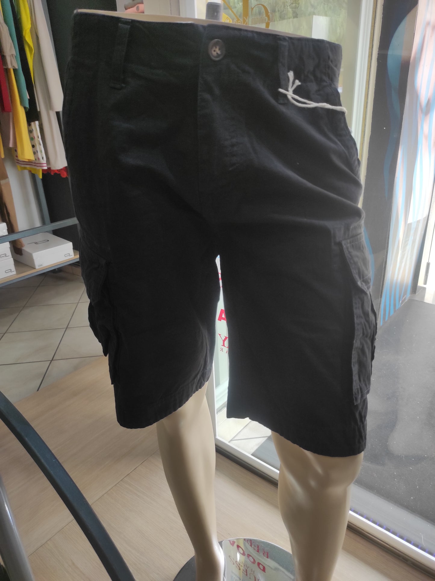 Bermuda uomo cargo colore nero Tony Backer