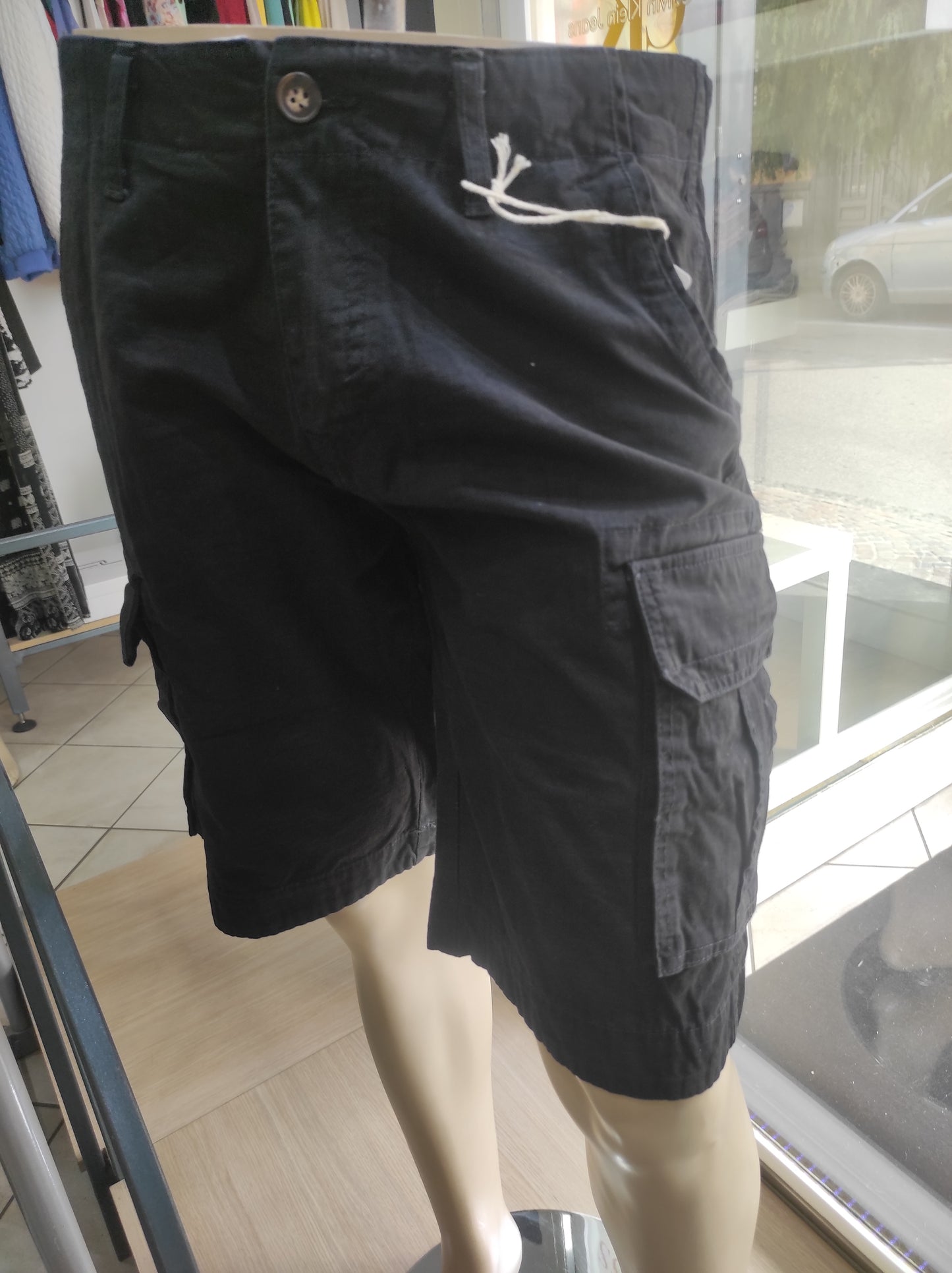 Bermuda uomo cargo colore nero Tony Backer